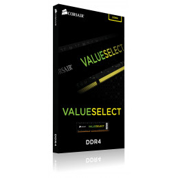 Corsair ValueSelect 4GB, DDR4, 2400MHz muistimoduuli 1 x 4 GB