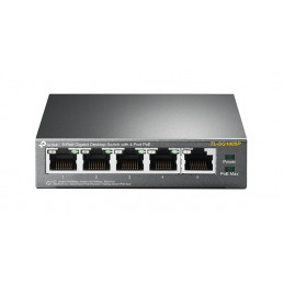 TP-LINK TL-SG1005P Hallitsematon Gigabit Ethernet (10 100 1000) Power over Ethernet -tuki Musta