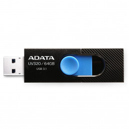 ADATA UV320 USB-muisti 64 GB USB A-tyyppi 3.2 Gen 1 (3.1 Gen 1) Musta, Sininen