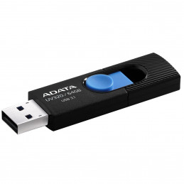 ADATA UV320 USB-muisti 64 GB USB A-tyyppi 3.2 Gen 1 (3.1 Gen 1) Musta, Sininen