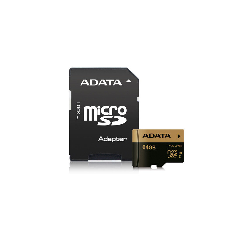 ADATA AUSDX64GXUI3-RA1 muistikortti 64 GB MicroSDXC UHS-I Luokka 10