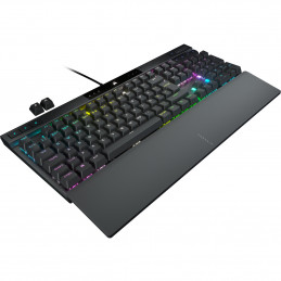 Corsair K70 PRO-BLK-OPX Silver-RGB näppäimistö USB QWERTY Pohjoismainen Musta