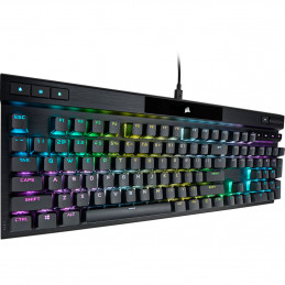 Corsair K70 PRO-BLK-OPX Silver-RGB näppäimistö USB QWERTY Pohjoismainen Musta