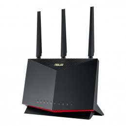 ASUS AX5700 RT-AX86U langaton reititin Gigabitti Ethernet Kaksitaajuus (2,4 GHz 5 GHz) 4G Musta, Punainen
