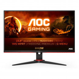 AOC G2 24G2SPAE BK LED display 60,5 cm (23.8") 1920 x 1080 pikseliä Full HD Musta, Punainen
