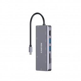 Canyon DS-11 USB 3.2 Gen 1 (3.1 Gen 1) Type-C 5000 Mbit s Harmaa