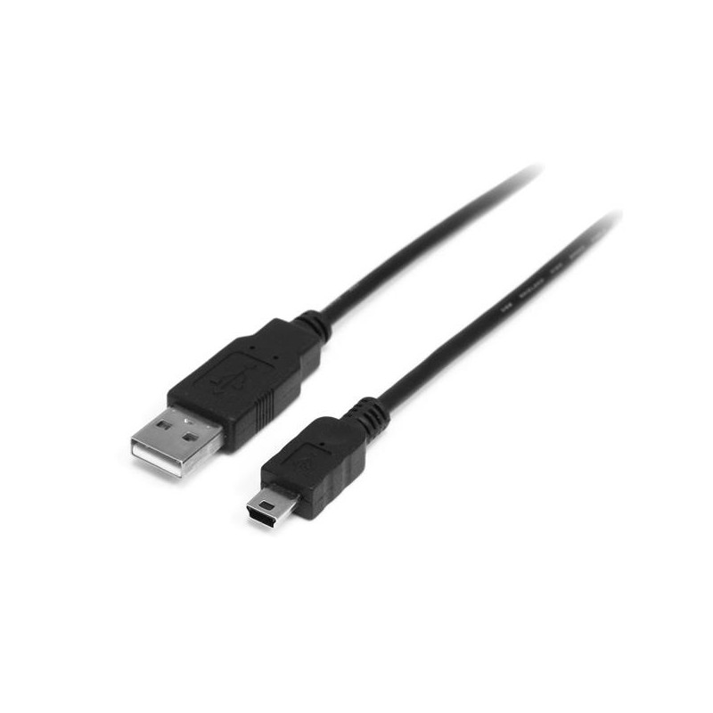 StarTech.com USB2HABM1M USB-kaapeli 1 m USB 2.0 USB A Mini-USB B Musta