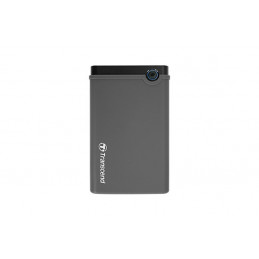 Transcend TS0GSJ25CK3 tallennusaseman kotelo HDD- SSD-kotelo Harmaa 2.5"