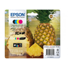 Epson 604XL mustekasetti 4 kpl Alkuperäinen Korkea (XL) värintuotto Musta, Syaani, Magenta, Keltainen