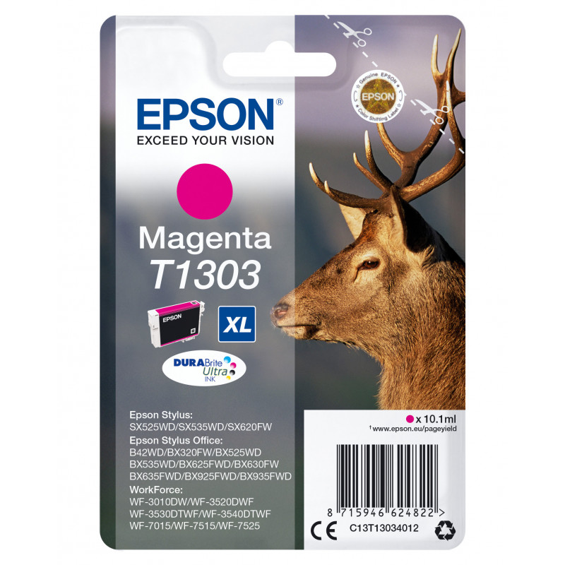 Epson Stag Yksittäispakkaus, magenta T1303 DURABrite Ultra -muste