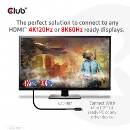 CLUB3D CAC-1187 videokaapeli-adapteri 1,8 m Mini DisplayPort HDMI