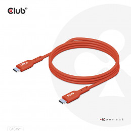 CLUB3D USB2 Type-C Bi-Directional USB-IF Certified Cable Data 480Mb, PD 240W(48V 5A) EPR M M 4m   13.13ft