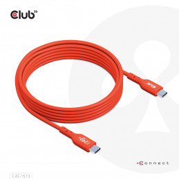 CLUB3D CAC-1573 USB-kaapeli 2 m USB4 Gen 2x2 USB C Punainen