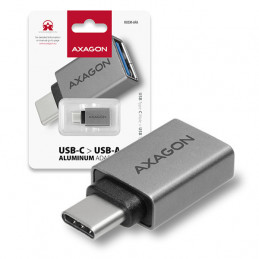 Axagon RUCM-AFA kaapelin sukupuolenvaihtaja USB type C USB type A Metallinen