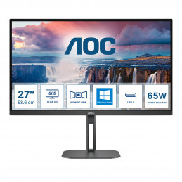 AOC V5 Q27V5N 68,6 cm (27") 2560 x 1440 pikseliä Quad HD LED Musta
