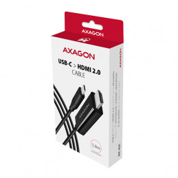 Axagon RVC-HI2C videokaapeli-adapteri 1,8 m USB Type-C HDMI Musta