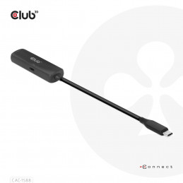 CLUB3D USB Gen2 Type-C to HDMI™ 8K60Hz or 4K120Hz HDR10+ with DSC1.2 with Power Delivery 3.0 Active Adapter M F