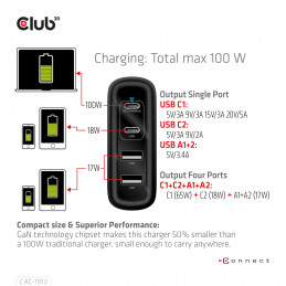 CLUB3D CAC-1912 virtalähdeyksikkö 100 W