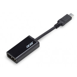 Acer HP.DSCAB.007 kaapelin sukupuolenvaihtaja USB Type-C HDMI Musta