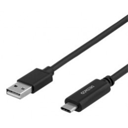 Deltaco USBC-1006-LSZH USB-kaapeli 2 m USB 2.0 USB A Musta