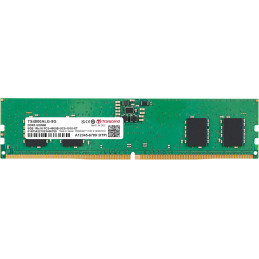 Transcend 8GB DDR5 4800 U-DIMM 1Rx16 1Gx16 CL40 1. muistimoduuli 1 x 8 GB 4800 MHz ECC