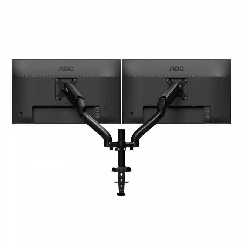 AOC AD110D0 Dual Arm 80 cm (31.5") Puristin Läpipultattu Musta