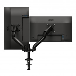 AOC AD110D0 Dual Arm 80 cm (31.5") Puristin Läpipultattu Musta