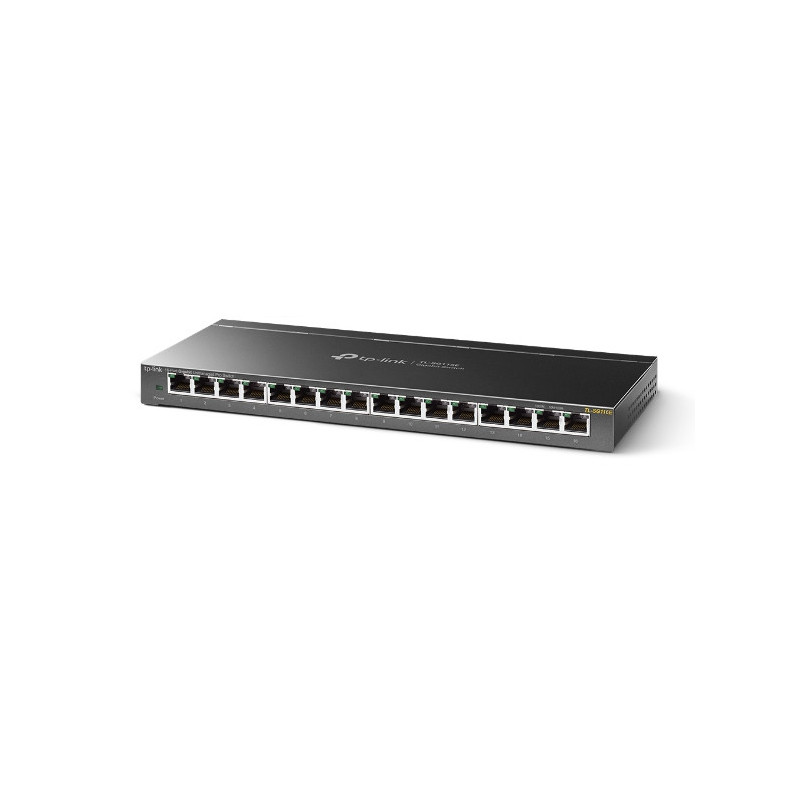 TP-LINK TL-SG116E Hallitsematon Gigabit Ethernet (10 100 1000) Musta