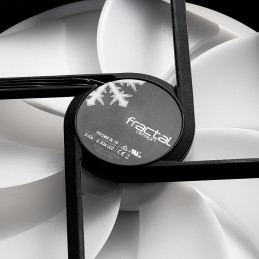 Fractal Design Prisma AL-14  PWM Tietokonekotelo Tuuletin 14 cm Musta, Valkoinen