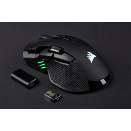 Corsair IRONCLAW RGB hiiri Oikeakätinen RF Wireless+Bluetooth+USB Type-A Optinen 18000 DPI