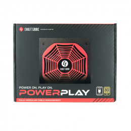 Chieftec PowerPlay virtalähdeyksikkö 750 W 20+4 pin ATX PS 2 Musta, Punainen