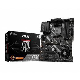 MSI X570-A PRO emolevy AMD X570 Kanta AM4 ATX