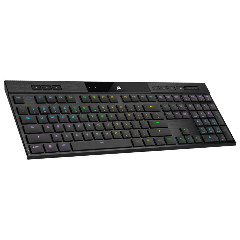 Corsair K100 AIR näppäimistö USB + RF Wireless + Bluetooth QWERTY Pohjoismainen Musta