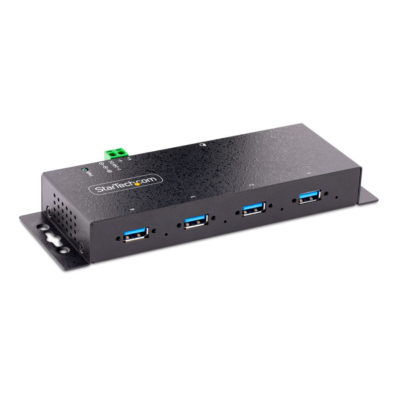 StarTech.com 5G4AINDNP-USB-A-HUB keskitin USB 3.2 Gen 1 (3.1 Gen 1) Type-B 5000 Mbit s Musta