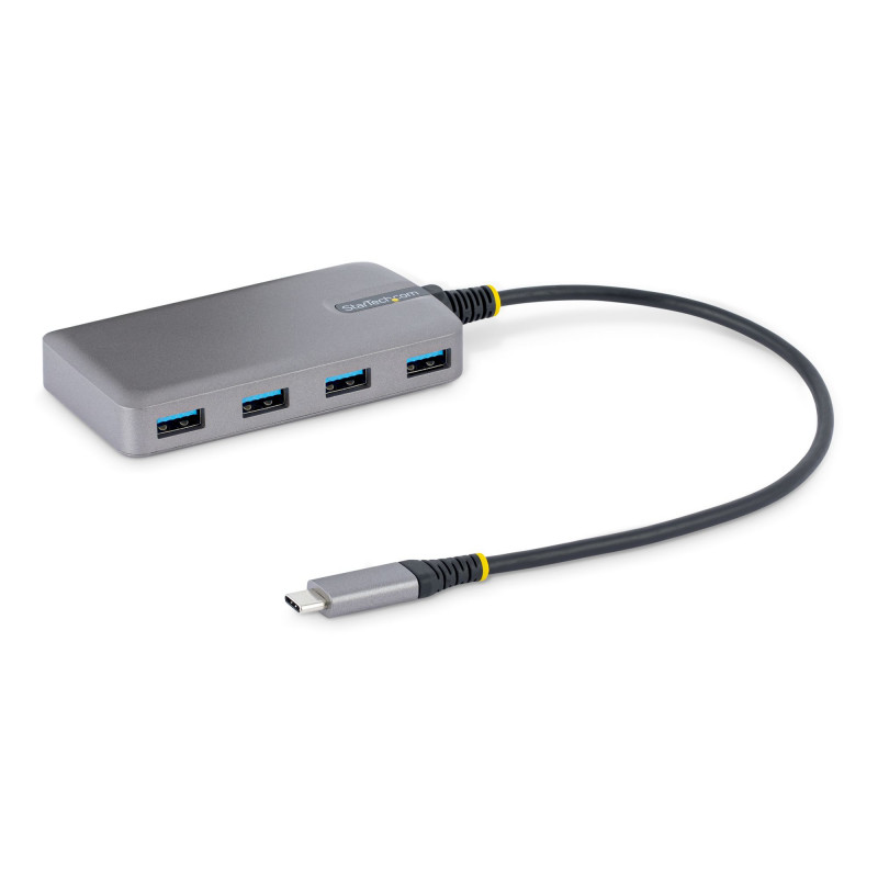 StarTech.com 5G4AB-USB-C-HUB keskitin USB 3.2 Gen 1 (3.1 Gen 1) Type-C 5000 Mbit s Harmaa