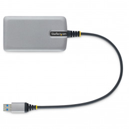 StarTech.com 5G4AB-USB-A-HUB keskitin USB 3.2 Gen 1 (3.1 Gen 1) Type-A 5000 Mbit s Harmaa