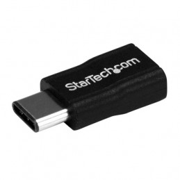 StarTech.com USB2CUBADP kaapelin sukupuolenvaihtaja USB 2.0 Type-C USB 2.0 Micro-B Musta