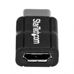 StarTech.com USB2CUBADP kaapelin sukupuolenvaihtaja USB 2.0 Type-C USB 2.0 Micro-B Musta