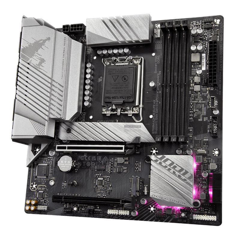 Gigabyte B760M AORUS ELITE AX emolevy LGA 1700 mikro ATX