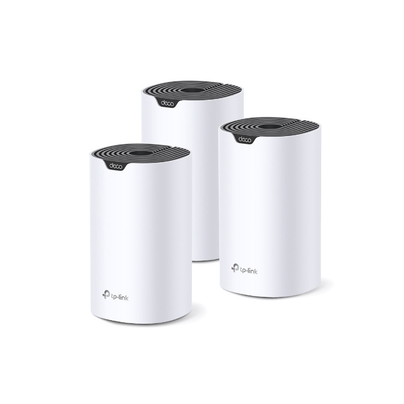 TP-Link Deco S7 (3-pack) Kaksitaajuus (2,4 GHz 5 GHz) Wi-Fi 5 (802.11ac) Valkoinen, Musta Sisäinen