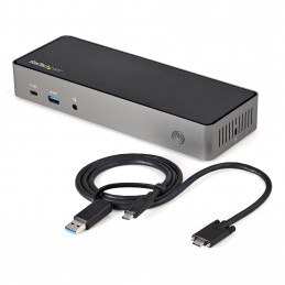 StarTech.com DK31C3HDPDUE kannettavien tietokoneiden telakka ja porttitoistin Langallinen USB 3.2 Gen 2 (3.1 Gen 2) Type-C