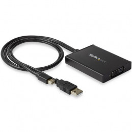 StarTech.com MDP2DVID2 videokaapeli-adapteri 0,358 m Mini DisplayPort + USB Type-A DVI-I Musta