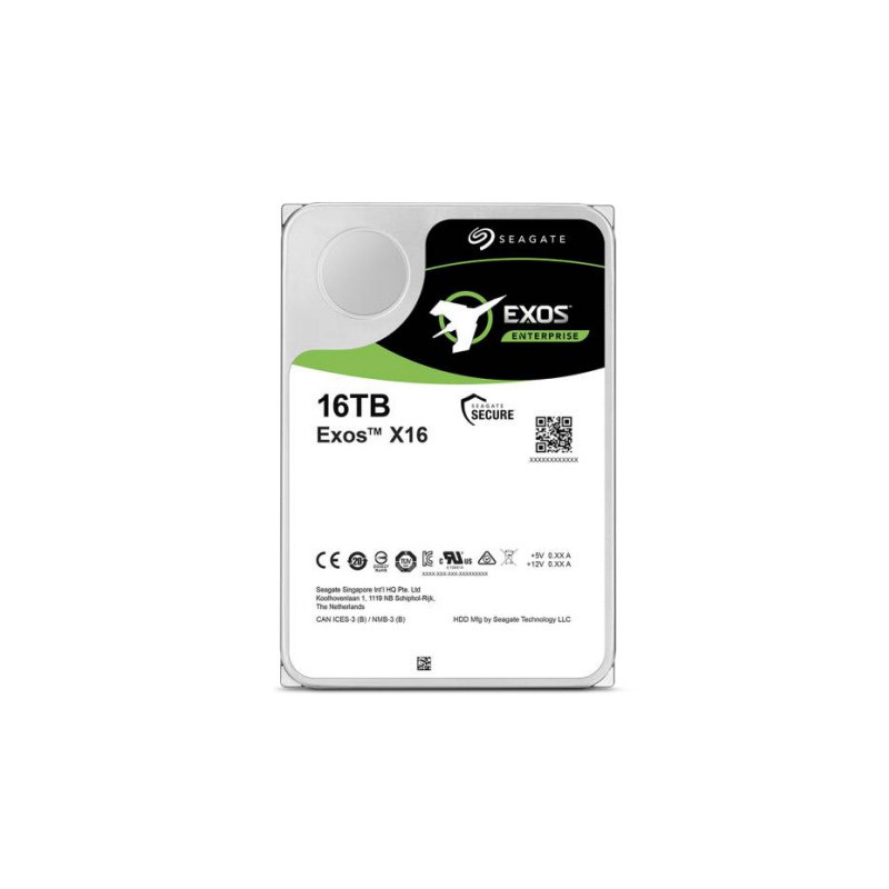 Seagate Exos X16 3.5" 16000 GB Serial ATA III