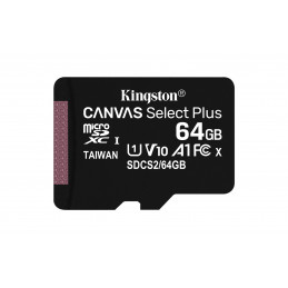 Kingston Technology Canvas Select Plus flash-muisti 64 GB MicroSDXC UHS-I Luokka 10