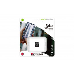 Kingston Technology Canvas Select Plus flash-muisti 64 GB MicroSDXC UHS-I Luokka 10