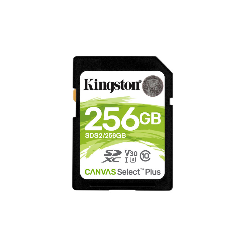 Kingston Technology Canvas Select Plus flash-muisti 256 GB SDXC UHS-I Luokka 10