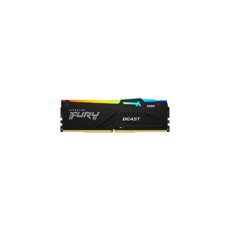 Kingston Technology FURY Beast RGB muistimoduuli 8 GB 1 x 8 GB DDR5 5200 MHz