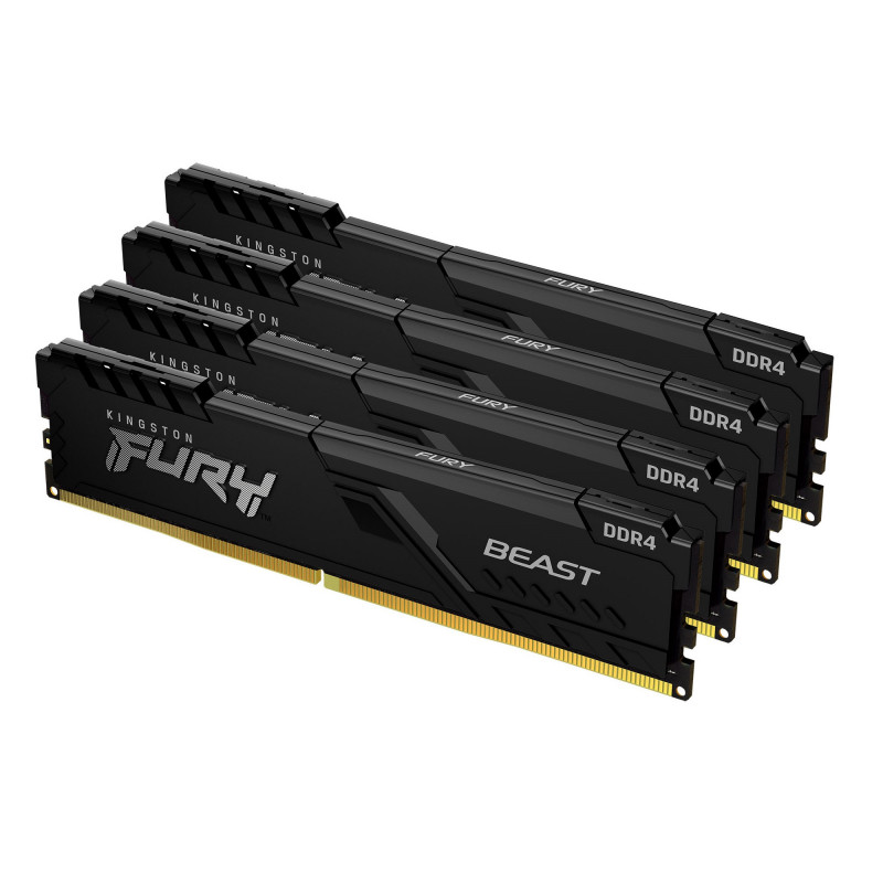 Kingston Technology FURY Beast muistimoduuli 128 GB 4 x 32 GB DDR4 2666 MHz