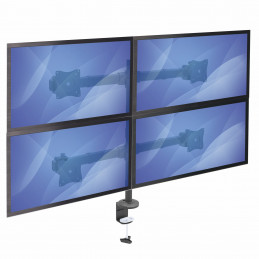 StarTech.com ARMQUAD monitorin kiinnike ja jalusta 68,6 cm (27") Puristin Musta