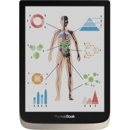 PocketBook InkPad Color e-kirjan lukulaite Kosketusnäyttö 16 GB Wi-Fi Hopea